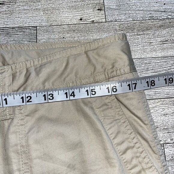 Tommy Hilfiger Cropped Low Rise Women’s Sz 10 Convertible Roll Up Tan Cargo - Picture 9 of 14